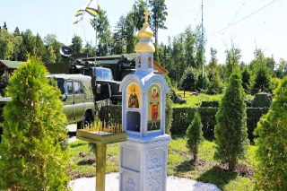 В Парке «Патриот» Установили Стелу Преподобному Сергию Радонежскому