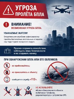 Внимание: Беспилотники замечены в городском округе