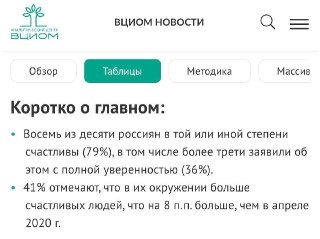 Россияне отметили рост счастья в июне: индекс достиг 59 пунктов