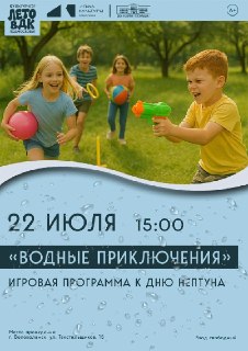 День Нептуна: Волоколамск приглашает на водные приключения для детей