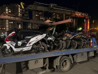 В Раменском прошел рейд против мотоциклистов: 13 транспортных средств на штрафстоянке