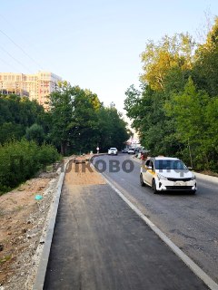 Пешеходный тротуар в Химках почти готов: осталось 200 метров