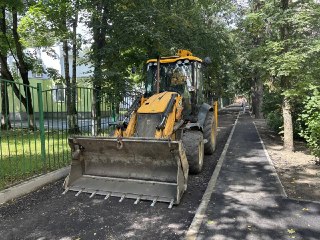 Обновление улицы Красной в Солнечногорске: новые тротуары и асфальт